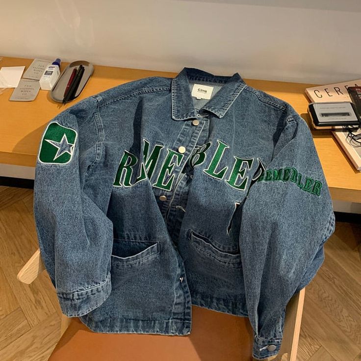 Jean Jacket (Embroidery) Front Only